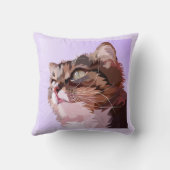 猫の写真を簡単に追加 クッション (裏面)