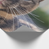 猫の写真を追加してカスタマイズ ラッピングペーパー (角)