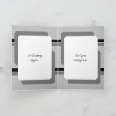 猫の写真を黒いグレーで言うメモ カード (内部)