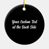 猫の写真 セラミックオーナメント (裏面)