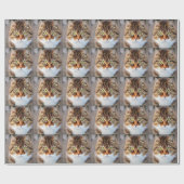 猫の写真 ラッピングペーパー (フラット)