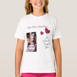 猫の写真、名言、ハート、名前 Tシャツ
