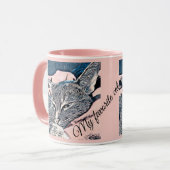 猫の写真，猫，ペット，おもしろい猫 マグカップ (正面左)