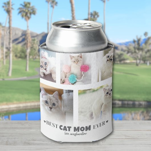 猫の写真 缶クーラー