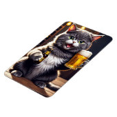 猫の冷蔵庫マグネット - 面白いギフト マグネット (左側)