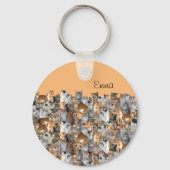 猫の出会いポイント – かわいい キーホルダー (正面)