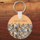 猫の出会いポイント – かわいい キーホルダー (裏面)