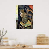 猫の勉強、素晴らしアー絵画ト（フレームなし） ポスター (キッチン)