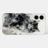 猫の動物の絵を描インク Case-Mate iPhoneケース (裏面 (横))