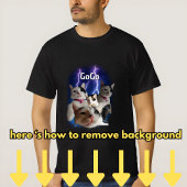 猫の動物をカスタム加える Tシャツ