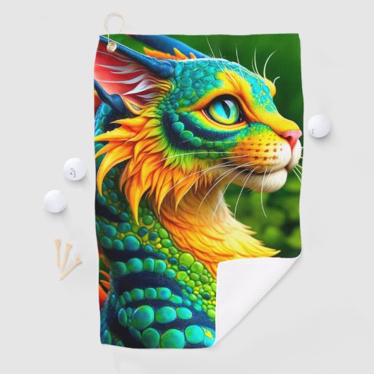 猫の動物 ゴルフタオル (インサイチュ)