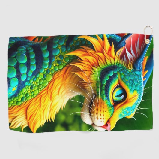 猫の動物 ゴルフタオル (横)