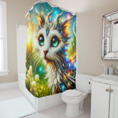 猫の動物 シャワーカーテン (インサイチュ)