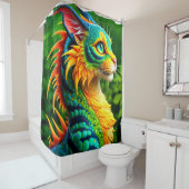 猫の動物 シャワーカーテン (インサイチュ)