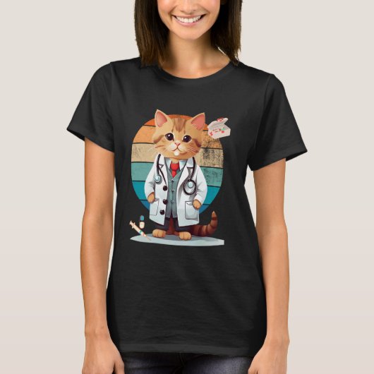 猫の医者 Tシャツ (正面)