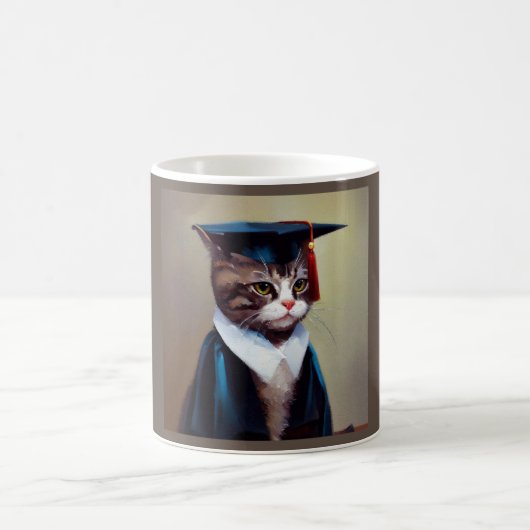 猫の卒業生 コーヒーマグカップ (中央)