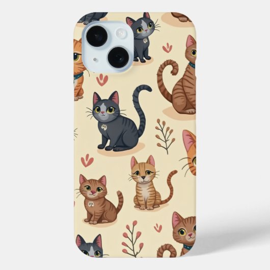 猫の友恋しく思達 Case-Mate iPhoneケース (裏面)