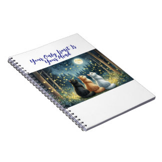 猫の友達と月光 ノートブック