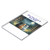 猫の友達と月光 ノートブック (左側)