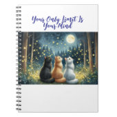 猫の友達と月光 ノートブック (正面)