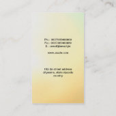 猫の名刺 名刺 (裏面)