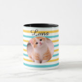 猫の名前入りのマグカップ 面白い猫好きへのギフト マグカップ (中央)