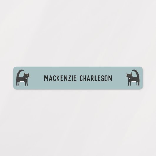 猫の名前 ラベル (デザイン1)