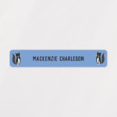 猫の名前 ラベル (デザイン2)