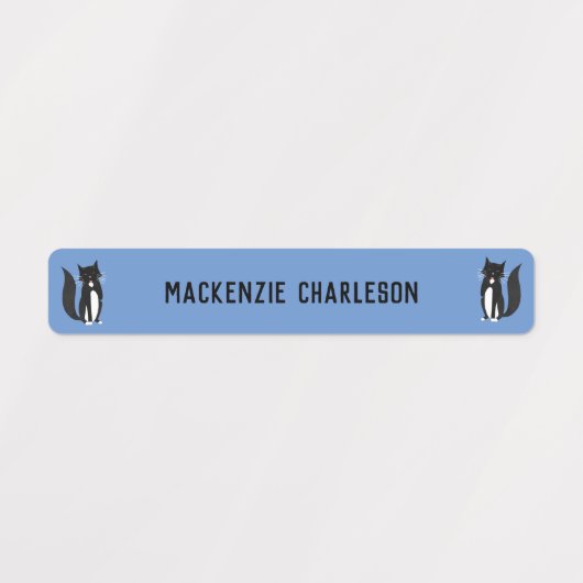 猫の名前 ラベル (デザイン2)