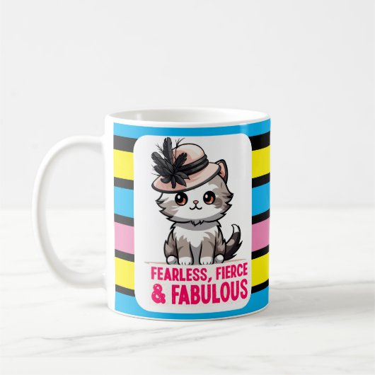 猫の名言 コーヒーマグカップ (左)