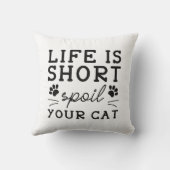 猫の命は惜しい クッション (裏面)