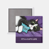 猫の命 | Personalizable Cat Art Magnet マグネット (正面/裏面)