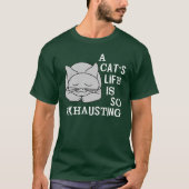 猫の命 Tシャツ (正面)