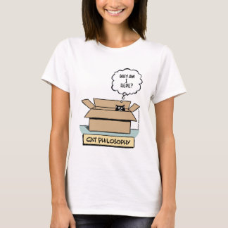 猫の哲学の女性ベビードール Tシャツ
