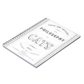 猫の哲学 ノートブック (左側)