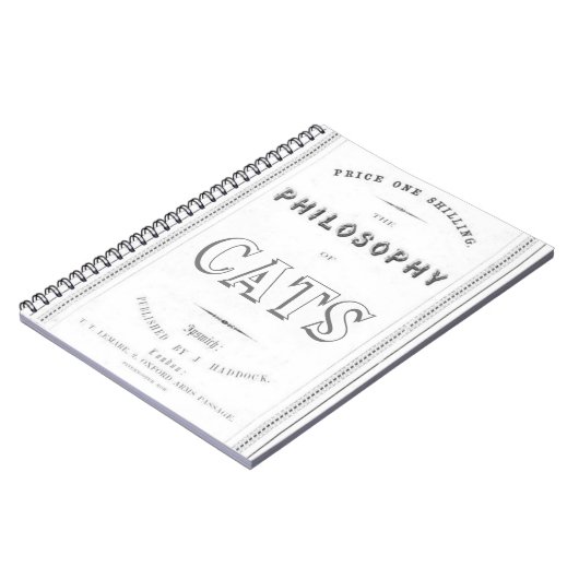 猫の哲学 ノートブック (左側)