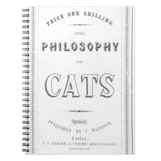 猫の哲学 ノートブック (正面)