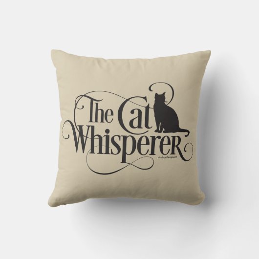 猫の囁くもの クッション (裏面)