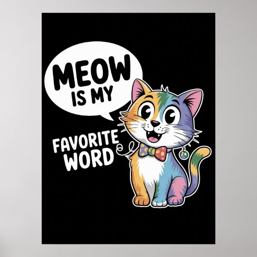 猫の声の設定 ポスター (正面)