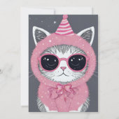 猫の変装 新年のパーティー (裏面)