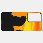 猫の夕日 SAMSUNG GALAXYケース (左側面)