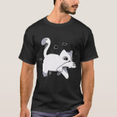 猫の夕食 Tシャツ (正面)