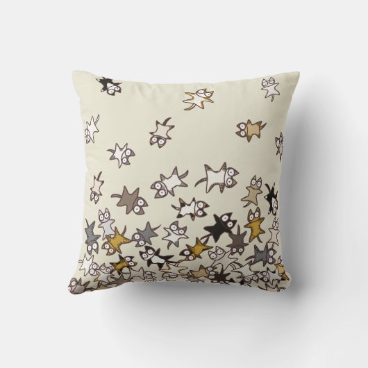 猫の多く クッション (裏面)