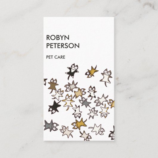 猫の多く 名刺 (正面)