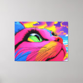 猫の夢 キャンバスプリント (正面)