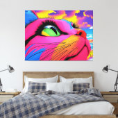 猫の夢 キャンバスプリント (インサイチュ (寝室))