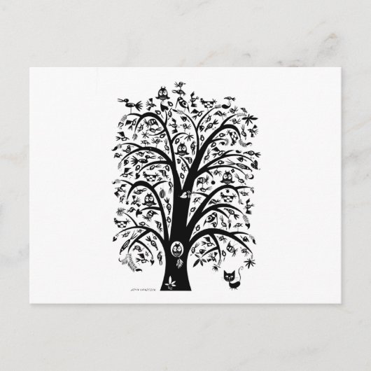 猫の夢 ポストカード (正面)