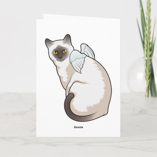 猫の天使の翼 カード (裏面)