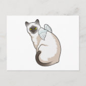 猫の天使の翼 ポストカード (正面)