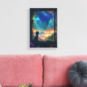 猫の天国 キャンバスプリント (インサイチュ (リビング))